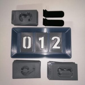 Sablon Numerotare Stupi 3 cifre
